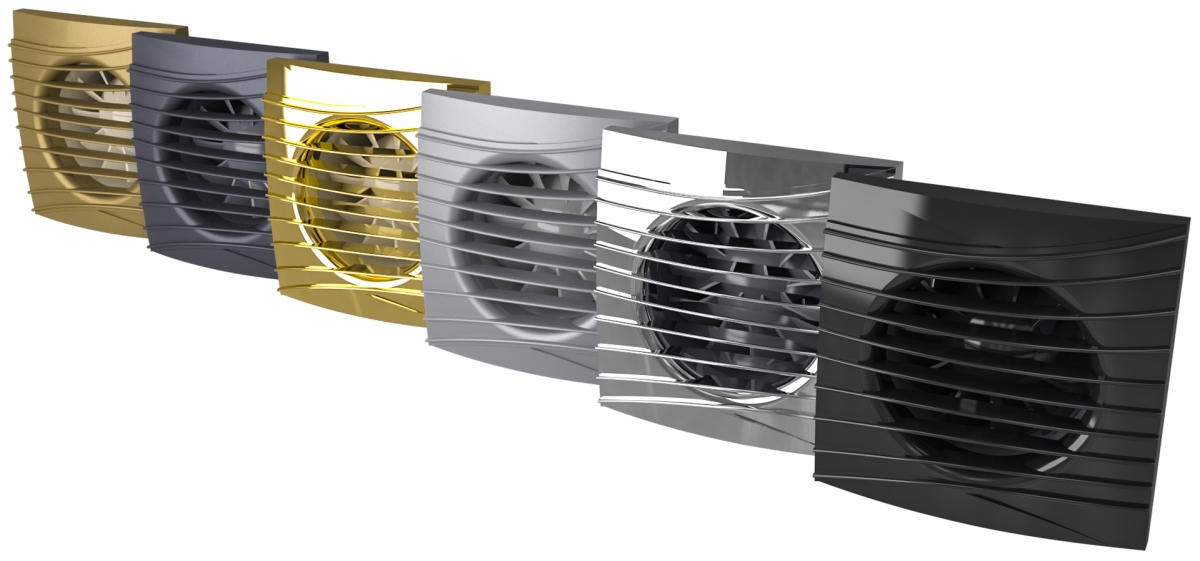 Вентилятор накладной ERA DiCiTi SILENT 5C gray metal d125