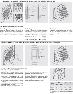 Оконный вентилятор Soler & Palau HV 230 M с шнуровым выключателем